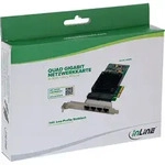 INLINE Quad Gigabit Netzwerkkarte, 4x RJ45 1 Gb/s, PCIe x4