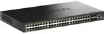 D-LINK DGS-1530 Rackmount Gigabit Smart Stack Switch, 48x RJ-45, 4x SFP+, 740W PoE+