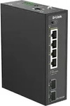 D-LINK DIS-210G-06P Industrial Railmount Gigabit Smart Switch, 4x M12, 2x SFP, 120W