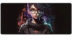 SHARKOON Skiller SGP50 D2, Mouse Mat XXL, 900x400mm, Cyber-Girl with Glasses