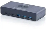 DIGITUS KVM Switch, 2x2 HDMI, 4K@60Hz 3x USB3.0, 1x USB C, Core Line
