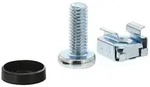 INLINE K&auml;figmutternset M6, je 100x K&auml;figmuttern, Unterlegscheiben, Schrauben