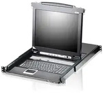 ATEN CL5708M UK KVM-Switch 8-Port 17"-LCD Single Rail (PS/2-USB VGA) UK-Layout