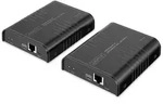 DIGITUS HDMI IP KVM Extender Set, 4K/60Hz 120/200 m, One-to-Many, CAT, Schwarz
