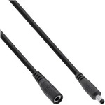 INLINE Verl&auml;ngerungskabel, DC Stecker 4,0x1,7mm, schwarz, 2m