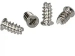 INLINE L&uuml;fterschrauben, 5,0x10,0mm, silbern, 4er Pack