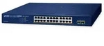 PLANET GS-2210 Rackmount Gigabit Managed Switch, 24x RJ-45, 2x SFP, 260W PoE+