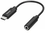 HAMA Audio-Adapter USB-C-Stecker auf 3,5-mm-Klinke, schwarz