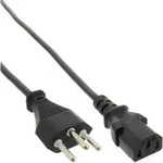 INLINE Netzkabel Netzstecker Schweiz/Kaltger&auml;t St C13, 1.8m