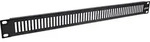 INLINE 19" Blindplatte perforiert, 1HE, RAL 9005 schwarz