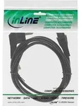 INLINE Netzkabel f&uuml;r Notebook, 3pol Kupplung, schwarz, 2m