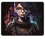 SHARKOON Skiller SGP50 D2, Mouse Mat XL, 444x355mm, Cyber-Girl with Glasses