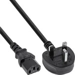 INLINE Netzkabel, Netzstecker England auf Kaltger&auml;testecker C13, 3m