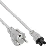 INLINE Netzkabel f&uuml;r Notebook, 3pol Kupplung, grau, 1,8m