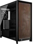 CORSAIR Frame 5000D RS Wood, schwarz/braun, Glasfenster