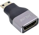 INLINE HDMI Adapter, HDMI A Buchse / Mini HDMI C Stecker, 8K UHD