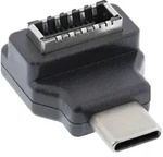 INLINE USB 3,2 Adapter, USB-C Stecker zu intern USB-E Frontpanel Buchse