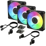 ARCTIC BioniX P12 A-RGB, schwarz, 120mm, 3er-Pack