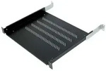 19" Fachboden perforiert, 1HE, 350mm, 50kg, Triton RAB-UP-350-A4, schwarz