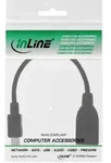 INLINE Micro-USB OTG Adapterkabel, Micro-B Stecker an USB A Buchse, 0,15m