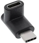 INLINE USB 3,2 Gen,2 Adapter, USB-C Stecker an C Buchse, oben/unten gewinkelt