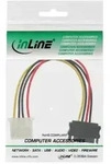 INLINE SATA Stromadapterkabel, 15pol SATA Buchse an 4pol Stecker, 15cm