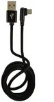 LC-Power LC-C-USB-MICRO-1M-2 USB A zu Micro-USB Kabel, schwarz, gewinkelt, 1m