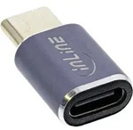 INLINE USB4 Adapter, USB-C Stecker/Buchse, Aluminium, grau