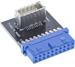 INLINE USB 3,0 zu USB 3,1 Frontpanel Key-B Adapter intern