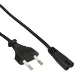 INLINE Netzkabel, Netzstecker auf Euro 8 C7 Stecker, 2m