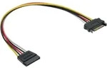 INLINE Strom Verl&auml;ngerung intern, SATA Stecker / Buchse, 0,5m
