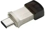 TRANSCEND 64GB JetFlash 890 silver USB3.1 cob plug A + Type C