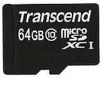 TRANSCEND 64GB MicroSDXC CLASS10 mit Adapter