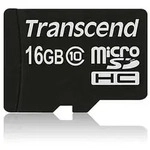 TRANSCEND SDHC Card Micro 16GB CLASS 10 W/O Adapter