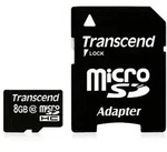 TRANSCEND microSDHC 8GB, Class 10