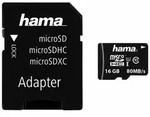 HAMA 124138 MSDHC16GB C10 80MB/S +A/M