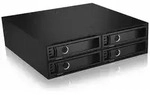 ICY BOX Backplane, 4xSATA 2,5" HDD (6-15 mm) f&uuml;&uuml;r 1x5,25" Schacht