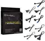 SILVERSTONE kurzes Netzteil-Kabelset f&uuml;r Strider, flachband - sc