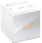 SONY ICFC1W Uhrenradios wei&szlig;