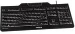 CHERRY KC 1000 SC schwarz, USB, CH