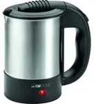 CLATRONIC WKR 3624 Reise-Wasserkocher 0.5L edelstahl Edelstahlgeh&auml;use, inkl. 2