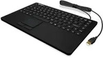 KEYSONIC Industrietastatur, Silikonummantelung, Touchpad, 2 Maustasten, USB,