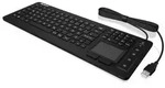 KEYSONIC Industrietastatur, Beleuchtung, Touchpad, 2 Maustasten, USB, Wasserdicht