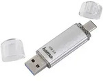 HAMA FlashPen C-Laeta Twin silber 64GB