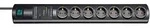BRENNENSTUHL Primera-Tec 19500A 7-fach, 5 schaltbar, schwarz, 2m