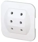 KOPP Euro 3-fach-Adapter, extra flach, wei&szlig;