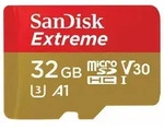 SANDISK Extreme microSDHC 32GB 100MB/s A1 V30 f&uuml;r Action Cam