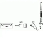 HAMA Antennen-Adapter Stecker DIN - Kupplung ISO