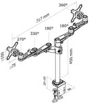 NEOMOUNTS BY NEWSTAR FPMA-D935 Silver 10-30"