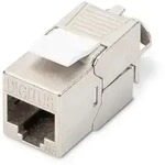 DIGITUS CAT6A Keystone Modul, geschirmt, werkzeugfreie Montage